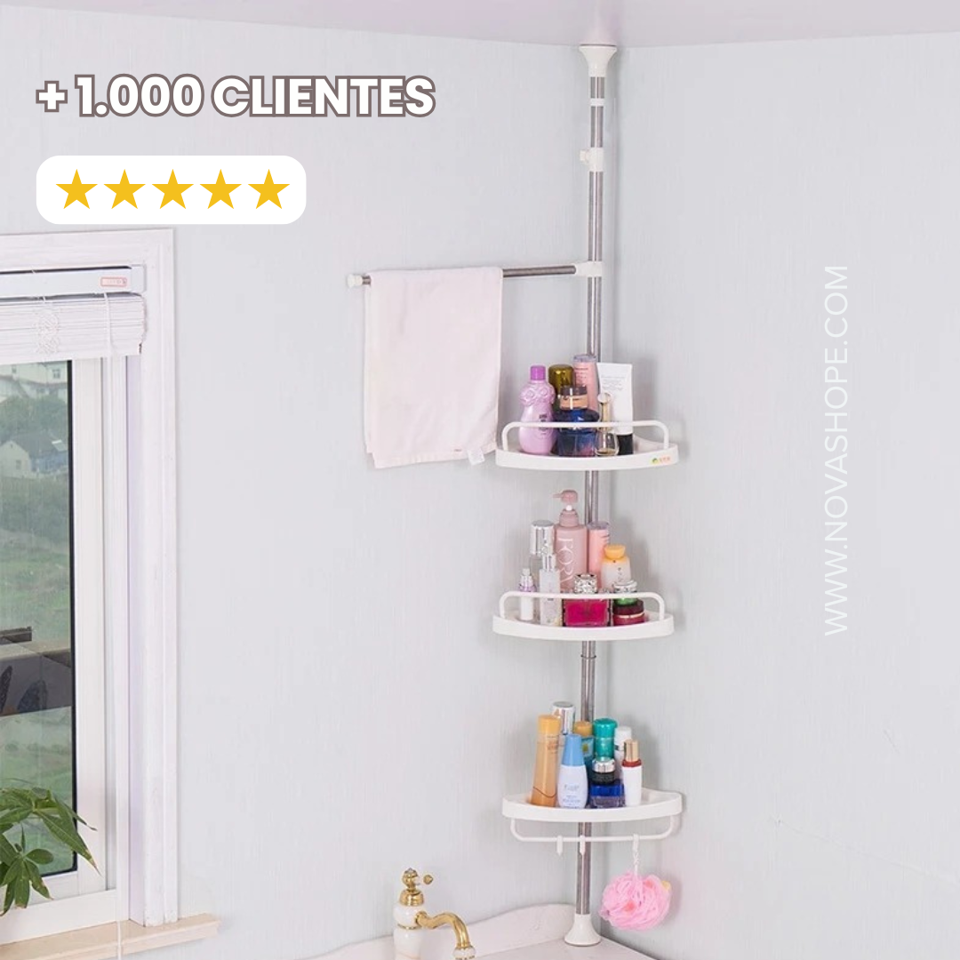 Esquinero de baño multifuncional