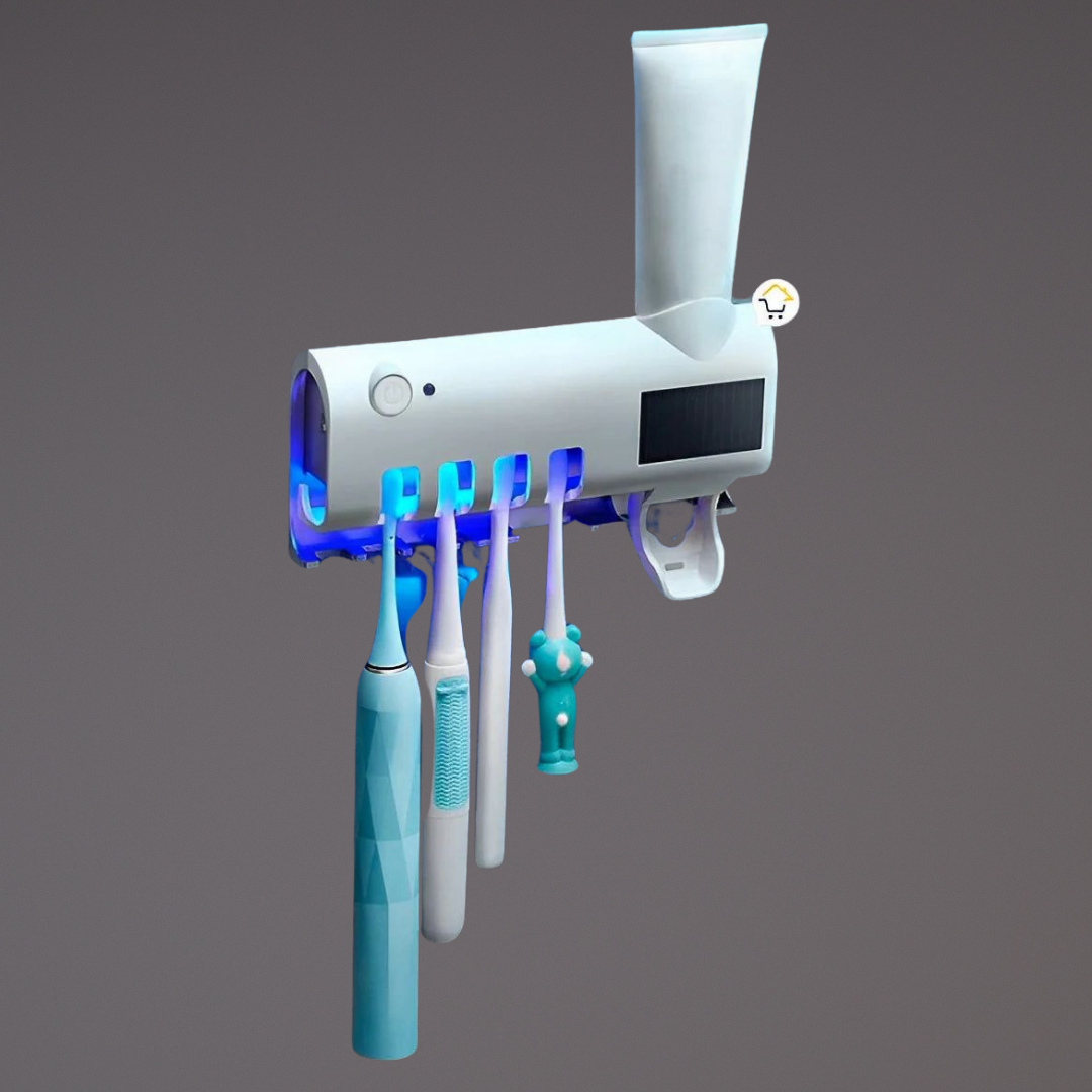 Esterilizador UV para cepillo+ Dispensador de Crema Dental 3 en 1 Exclusive®