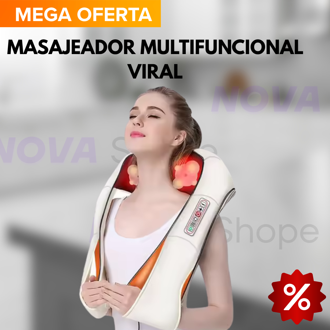 Masajeador Cervical Multifunción – Alivia Dolor y Estrés en Minutos