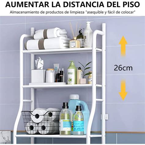 Organizador multifuncional 3 niveles -ahorra espacio en tu baño