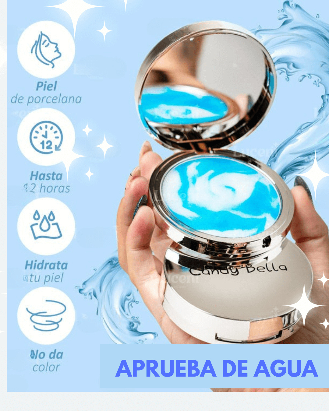 CANDY BELLA POLVO FACIAL PRENSADO EN GEL MATIFICANTE