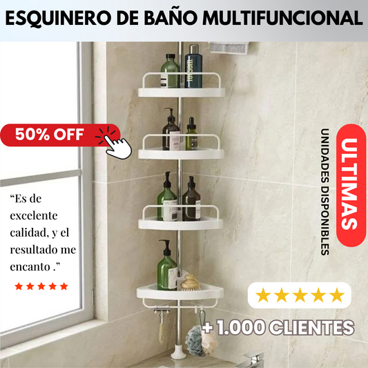 Esquinero de baño multifuncional