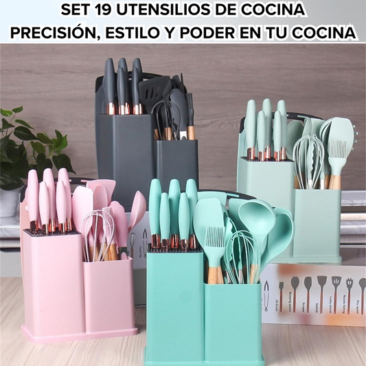 Set 19 Utensilios De Cocina-Del diseño a la acción en tu cocina