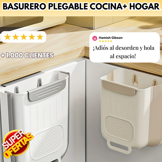 Basurero Plegable Cocina+ Hogar – ¡Adiós al desorden y hola al espacio!