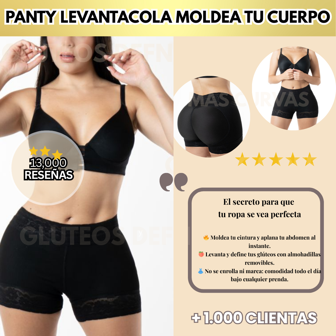 Panty Levanta Cola-moldea en minutos tus gluteos y cintura