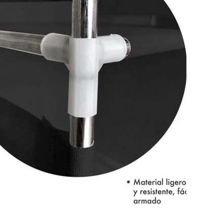closet  portatil de 3 compartimientos desarmable