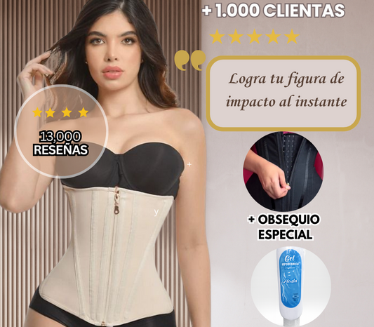 faja cinturilla 13 varillas +gel cal en frio-Logra tu figura de impacto al instante