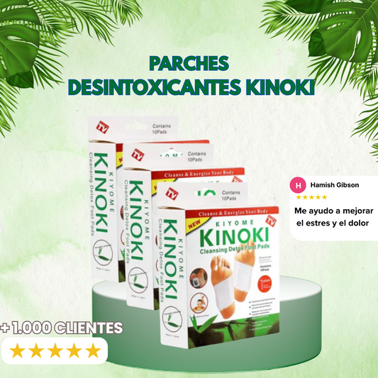 Parches desintoxicante kanoki- alivia dolor y estres